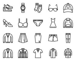 kleding overzicht icoon en symbool voor website, applicatie vector