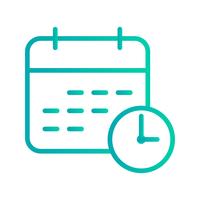 Zakelijke deadline vector pictogram