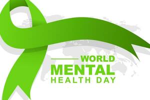 wereld mentaal Gezondheid dag is gevierd elke jaar Aan oktober 10. vector illustratie