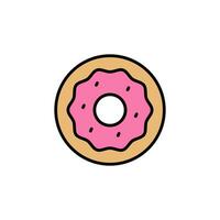 donuts vlak ontwerp. vector illustratie