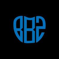 bbz brief logo creatief ontwerp. bbz uniek ontwerp. vector