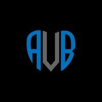 avb brief logo creatief ontwerp. avb uniek ontwerp. vector