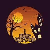 gelukkige halloween-poster vector