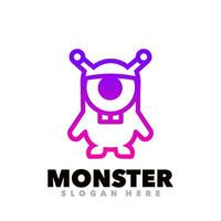 monster lijn helling vector