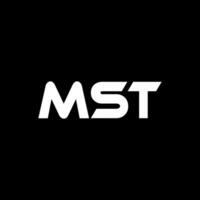 mst brief logo ontwerp, inspiratie voor een uniek identiteit. modern elegantie en creatief ontwerp. watermerk uw succes met de opvallend deze logo. vector