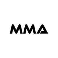 mma brief logo ontwerp, inspiratie voor een uniek identiteit. modern elegantie en creatief ontwerp. watermerk uw succes met de opvallend deze logo. vector