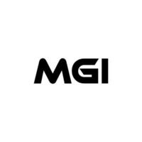 mgi brief logo ontwerp, inspiratie voor een uniek identiteit. modern elegantie en creatief ontwerp. watermerk uw succes met de opvallend deze logo. vector