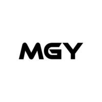 mgy brief logo ontwerp, inspiratie voor een uniek identiteit. modern elegantie en creatief ontwerp. watermerk uw succes met de opvallend deze logo. vector