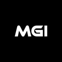 mgi brief logo ontwerp, inspiratie voor een uniek identiteit. modern elegantie en creatief ontwerp. watermerk uw succes met de opvallend deze logo. vector