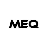 meq brief logo ontwerp, inspiratie voor een uniek identiteit. modern elegantie en creatief ontwerp. watermerk uw succes met de opvallend deze logo. vector