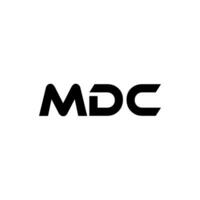 mdc brief logo ontwerp, inspiratie voor een uniek identiteit. modern elegantie en creatief ontwerp. watermerk uw succes met de opvallend deze logo. vector