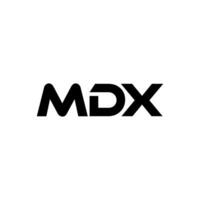 mdx brief logo ontwerp, inspiratie voor een uniek identiteit. modern elegantie en creatief ontwerp. watermerk uw succes met de opvallend deze logo. vector