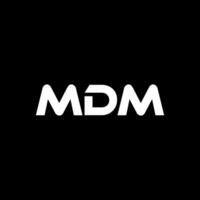 mdm brief logo ontwerp, inspiratie voor een uniek identiteit. modern elegantie en creatief ontwerp. watermerk uw succes met de opvallend deze logo. vector