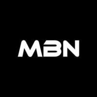 mbn brief logo ontwerp, inspiratie voor een uniek identiteit. modern elegantie en creatief ontwerp. watermerk uw succes met de opvallend deze logo. vector