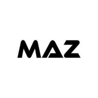 maz brief logo ontwerp, inspiratie voor een uniek identiteit. modern elegantie en creatief ontwerp. watermerk uw succes met de opvallend deze logo. vector