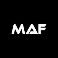 maf brief logo ontwerp, inspiratie voor een uniek identiteit. modern elegantie en creatief ontwerp. watermerk uw succes met de opvallend deze logo. vector