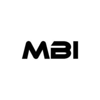 mbi brief logo ontwerp, inspiratie voor een uniek identiteit. modern elegantie en creatief ontwerp. watermerk uw succes met de opvallend deze logo. vector