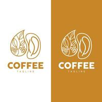 koffie logo ontwerp, koffie boom drinken vector, sjabloon symbool illustratie vector