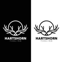 hert toeter logo ontwerp toeter dier illustratie minimalistische gemakkelijk symbool icoon vector