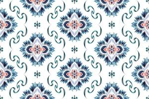 abstract etnisch naadloos patroon ontwerp. aztec kleding stof tapijt boho mandala's ingericht. tribal inheems motief traditioneel borduurwerk vector achtergrond
