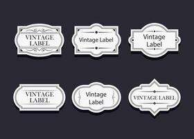 badge vintage set vector