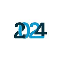 2024 logo vector, creatief 2024 brief logo icoon sjabloon vector