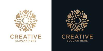 bloemen ornament logo ontwerp abstract vector