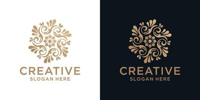 bloemen ornament logo ontwerp abstract vector