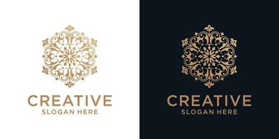 bloemen ornament logo ontwerp abstract vector