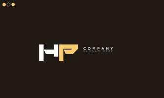 hp alfabet letters initialen monogram logo ph, h en p vector