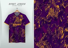 achtergronden voor sport- Jersey, voetbal truien, rennen truien, racing truien, grunge lijnen, Purper en geel vector