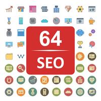 Set van Vector SEO Search Engine Optimization pictogrammen