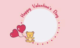 gelukkig Valentijnsdag dag logo sjabloon vector