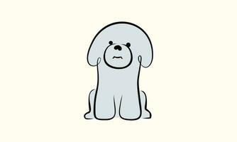 bichon logo sjabloon vector