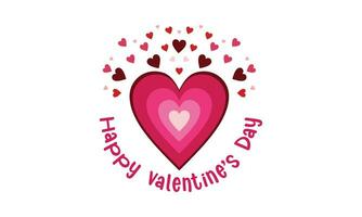 gelukkig Valentijnsdag dag logo sjabloon vector