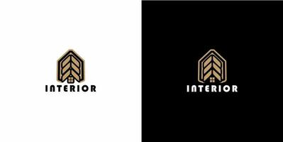 interieur logo ontwerp vector