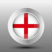 Engeland ronde vlag metaal knop achtergrond vector