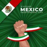 viering van Mexico onafhankelijk dag concept poster ontwerp vector