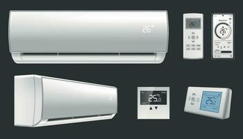 airconditioning set vector