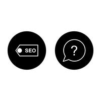 Set van Vector SEO Search Engine Optimization pictogrammen