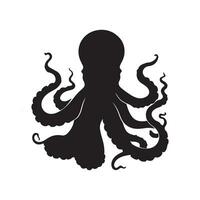 kraken silhouet vector