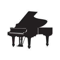 piano silhouet vector