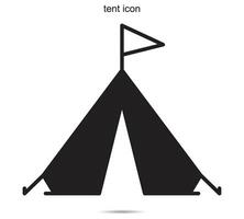 tent icoon, vector illustratie