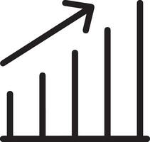 groei bedrijf icoon symbool vector afbeelding. illustratie van de vooruitgang schets infographic strategie ontwikkeling ontwerp beeld