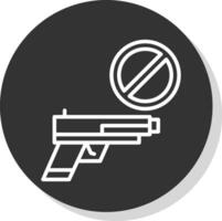 geweer verbod vector icoon ontwerp