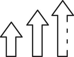 groei bedrijf icoon symbool vector afbeelding. illustratie van de vooruitgang schets infographic strategie ontwikkeling ontwerp beeld