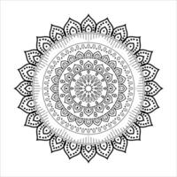 bloem mandala ontwerp, wit achtergrond. etnisch decoratief elementen met vrij vector 2