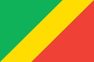 officiële vlag van congo vector