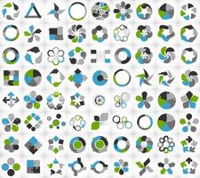 verzameling infographic sjablonen voor zakelijke vectorillustratie vector