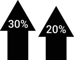 groei bedrijf icoon symbool vector afbeelding. illustratie van de vooruitgang schets infographic strategie ontwikkeling ontwerp beeld